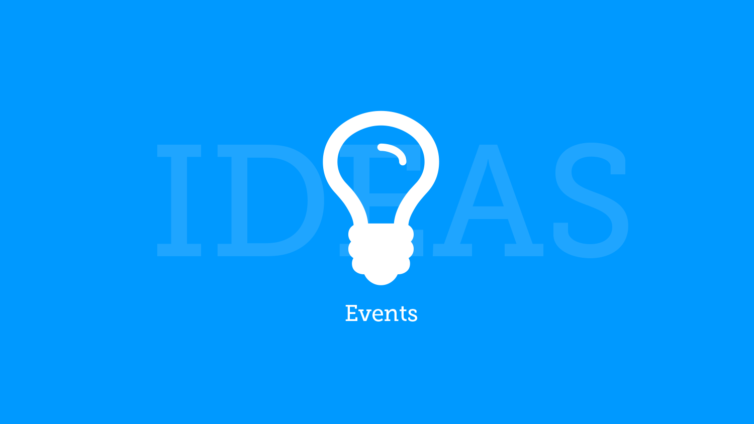 Light bulb - Ideas & events