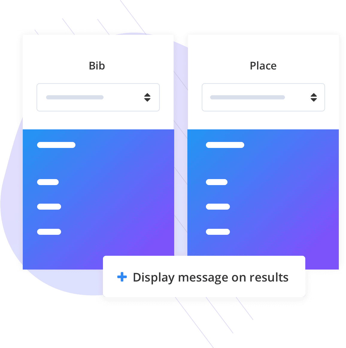 Tables example of results