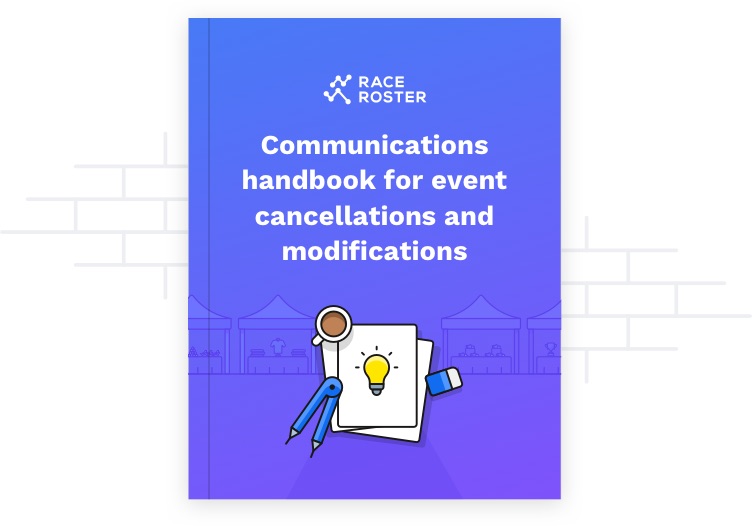 Book cover for communications handbook for event cancellations and modifications