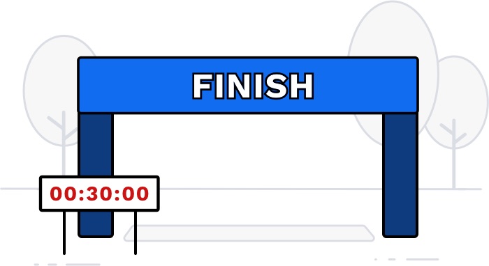 Finish line banner